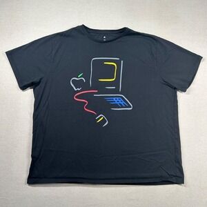 Apple Shirt Womens 2x Employee Store Mac Computers‎ Graphic Boxy T-Shirt Team